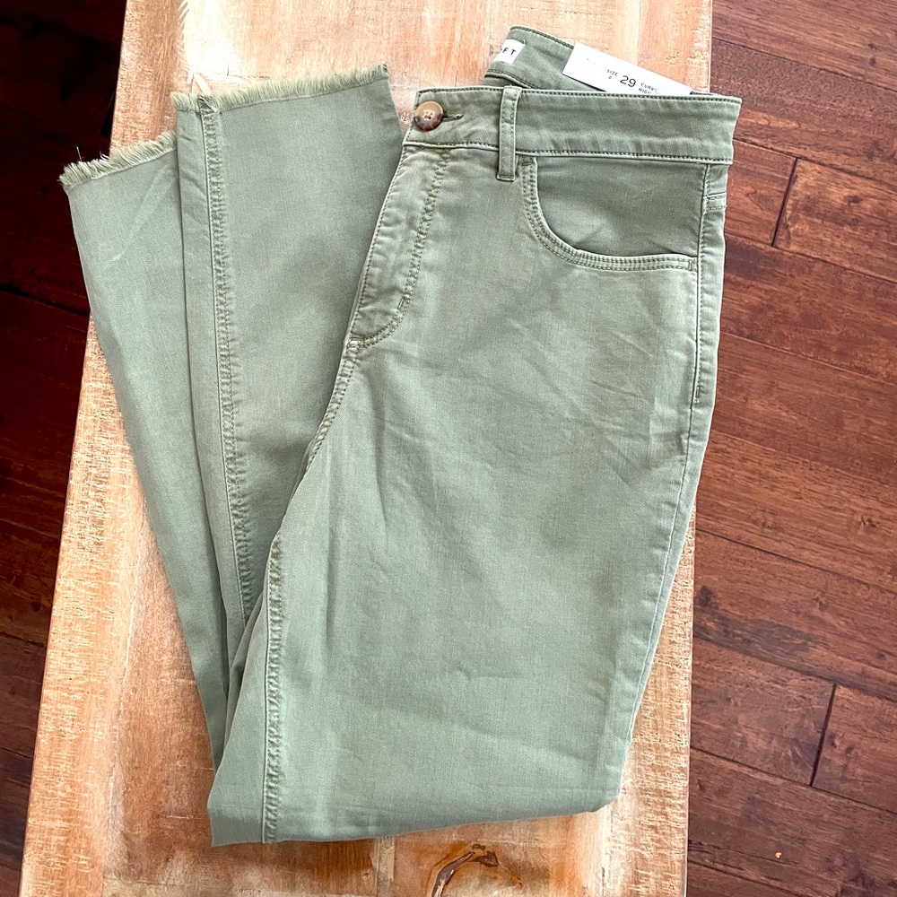 LOFT curvy high waist skinny crop pants